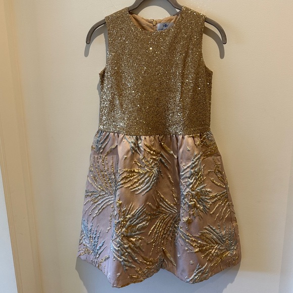 Florence Fancy Holiday Sequin Patterned dress size 14(kids) - Picture 1 of 6